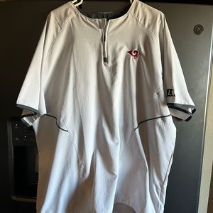 Men's pullover short sleeve windbreaker